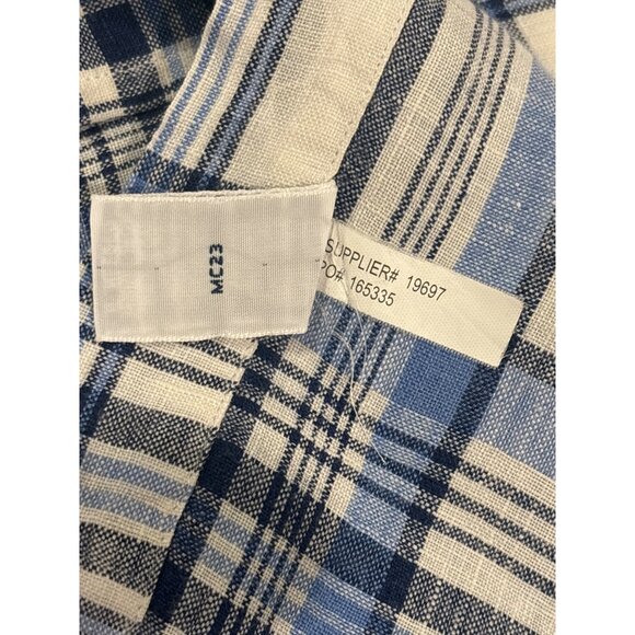Ralph Lauren Mens Linen Plaid Short Sleeve Button Down Shirt Classic Fit L - Picture 5 of 8